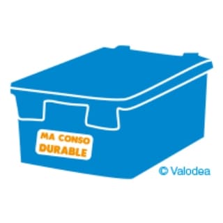 Caisse de stockage bleue Ma Conso Durable